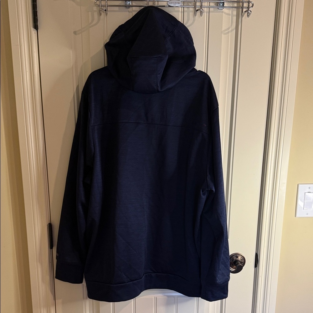 Spyder Active Men's Hooded Full Zip Jacket Brushed Fleece Lined Blue Red SizeXXL - Picture 7 of 16